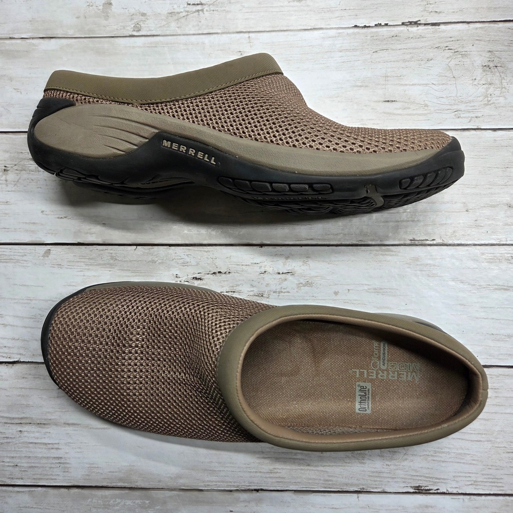 Merrell Encore Moc Q2 Mesh Slip On Clog Women 11 Deep Tan J66710 Breathable